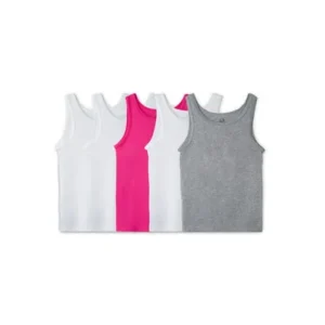 Fruit of the Loom Assorted Layering Tanks, 5 Pack (Little Girls & Big Girls)