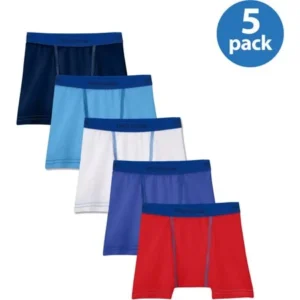 Fruit of the Loom Toddler Boys' Cotton Stretch Boxer Briefs 5 Pack