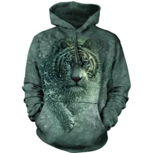 Blue Cotton Blend Wet & Wild Awesome Animal Hoodie Cool (Small) NEW