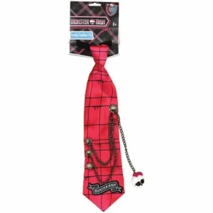 Pink and Black Monster High Freaky Fashion Tie Child Halloween Costume
