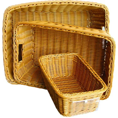 SchoolSmart Synthetic Wicker Basket