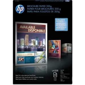 HP Laser Print Brochure/Flyer Paper, White, 100 / Pack (Quantity)