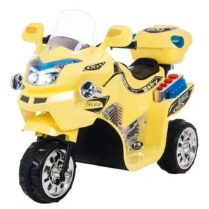 Ride on Toy, 3 Wheel Motorcycle for Kids, Battery Powered Ride On Toy by Lil' Rider - Ride on Toys for Boys and Girls, 2 - 5 Year Old - Yellow FX