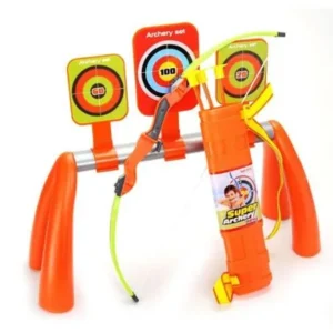 Archery Shooting Sports Toy Set for Kids With 3 Targets and Quiver
