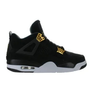 Mens Air Jordan Retro 4 IV Royalty Black Metallic Gold White 308497-03