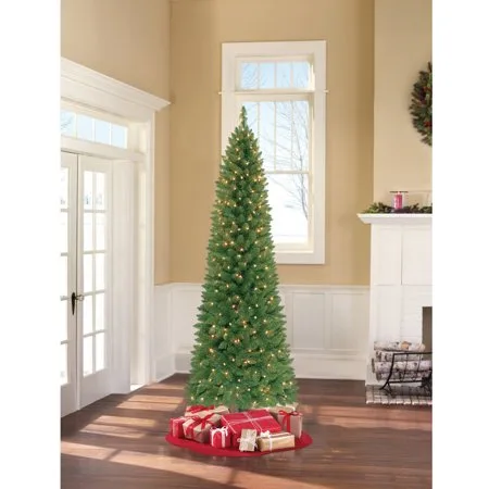 Holiday Time Pre-Lit 7' Brinkley Pine Artificial Christmas Tree, Clear Lights