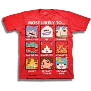 Yo-Kai Watch Boys' Most Likely To Short Sleeve Shirt