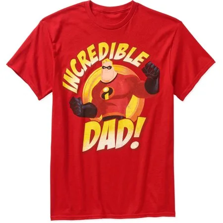 Disney The Incredibles Incredible Dad! Men's Graphic Tee