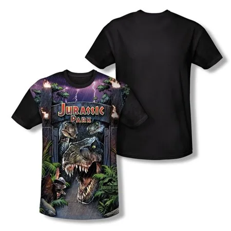 Jurassic Park - Welcome To The Park - Short Sleeve Black Back Shirt - XX-Large