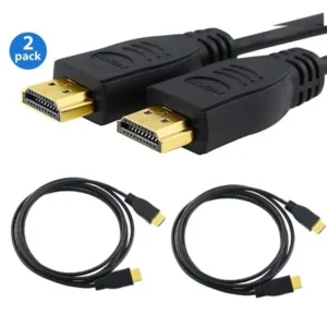 Insten HDMI 1080p Cables, 6', 2pk (Gold-Plated)