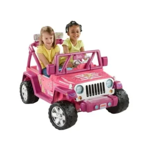 Fisher-Price Power Wheels Barbie Deluxe Jammin Jeep Wrangler Ride On Toy | CHP65