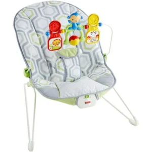 Fisher-Price Bouncer, Geo Meadow with Removable Toy Bar