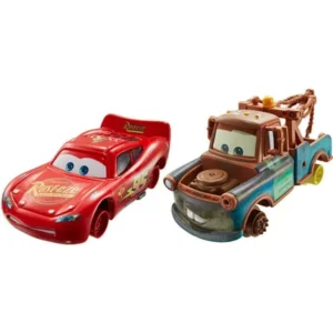 Disney/Pixar Cars Mater & Lightning Mcqueen With No Tires 2-Pack