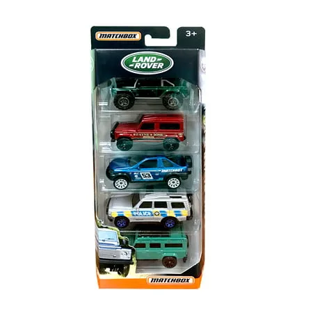 Novelty Character Collectibles Mattel Matchbox Land Rover Diecast Mini Car Models (5pc Set)