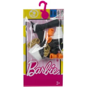 Barbie Shoe Pack with 5-Pairs Included, Original & Petite Body Type