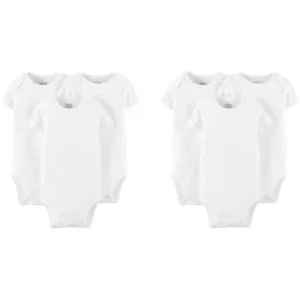 Child Of Mine by Carters Newborn Baby Short Sleeve Bodysuit, 6 Pack