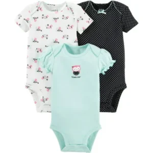 Child Of Mine By Carter's Newborn Baby Girl Bodysuits, 3-Pack