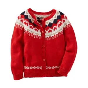 OshKosh B'gosh Big Girls' Sparkle Fair Isle Sweater, 10 Kids