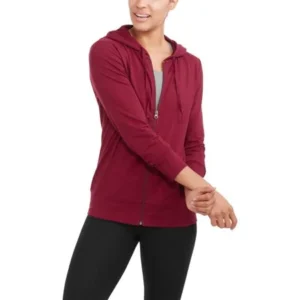 Athletic Works Women's French Terry Full Zip Hoodie