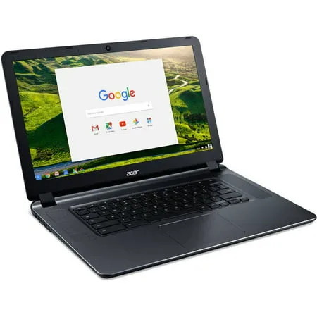 Acer CB3-532-C47C 15.6" Chromebook, Chrome OS, Intel Celeron N3060 Dual-Core Processor, 2GB RAM, 16GB Internal Storage