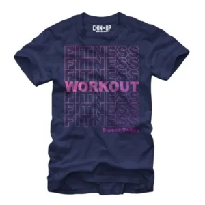 CHIN UP Fitness Workout Womens Graphic Boyfriend Tee