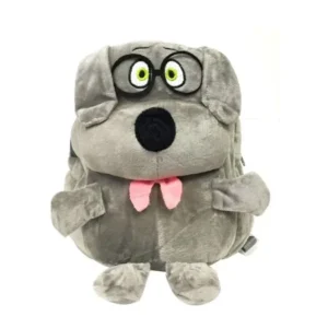 WrapablesÂ® Plush Friendly Animals Backpack for Toddlers, Gray Dog