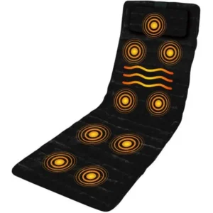 Health Touch Deluxe 9-Motor Massage Mat with Heat Plus 5 Massage Program
