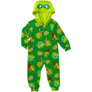 Teenage Mutant Ninja Turtles Toddler Boys Hooded Sleeper Pajama
