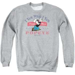 Popeye - I Yam What I Yam - Crewneck Sweatshirt - Large