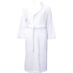 Kimono Robe for Women and Men Spa Bath Robe Bathrobe in Plush, White