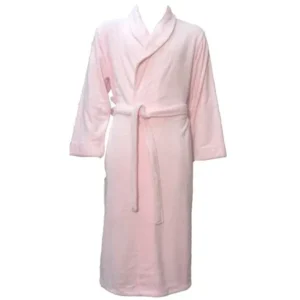 Warm Plush Spa Hotel Kimono Bath Robe Bathrobe for Women and Men Pink