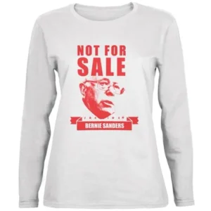 Election 2020 Bernie Not For Sale White Womens Long Sleeve T-Shirt - Small