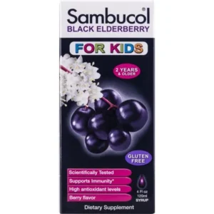 Sambucol Black Elderberry For Kids Dietary Supplement Syrup, 4 fl oz