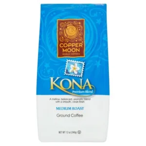 Copper Moon World Coffees Kona Medium Roast Ground Coffee, 12 oz
