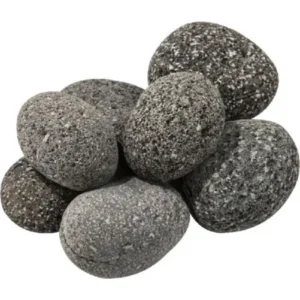 Rolled Lava Rocks for Gas Fireplaces and Outdoor Fire Pits - 3" to 5"