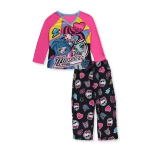 Girls Monster High Flc Slp Pants