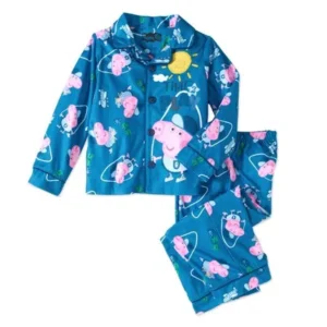 Peppa Pig George Toddler Boys Button Front Pajamas, 2-piece Set