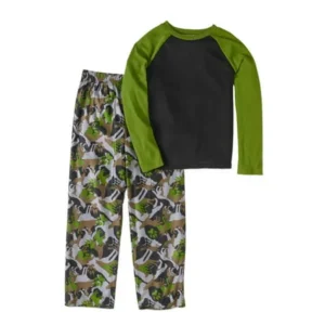 Komar Boys' Kids Wolf Camo 2pc Pajama Set