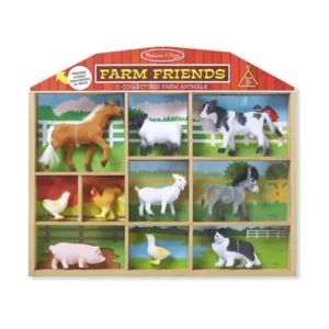 Melissa & Doug Farm Friends Collectible Toy Animal Figures (10 pcs)