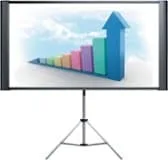 Epson - Duet 80" Portable Projector Screen - Black