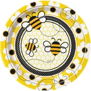 9" Bumble Bee Party Plates, 8ct