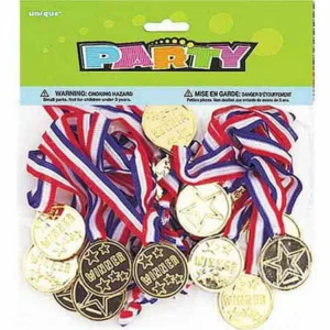 Award Medal Party Favors, 24-Count