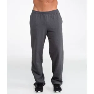 Mens Eco-Fleece Open-Bottom Sweatpant M Granite Heather