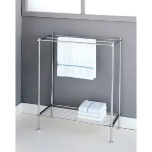 Neu Home Standing Towel Rack with Shelf
