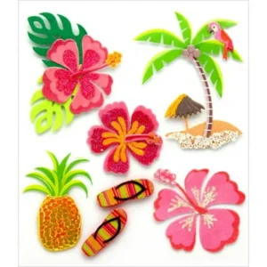 Jolee's Boutique Hawaiian Stickers, 6 Piece