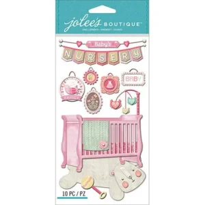 Jolee's Boutique Dimensional Stickers, Baby Girl - Nursery