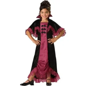 Morris Costumes Childrens Girls Classic Halloween Vampire Dress 10, Style IC17004C10