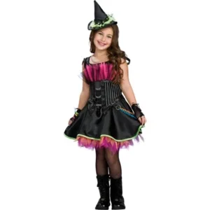 Morris Costumes Childrens Girls Witch Dress 4-6, Style RU883961SM