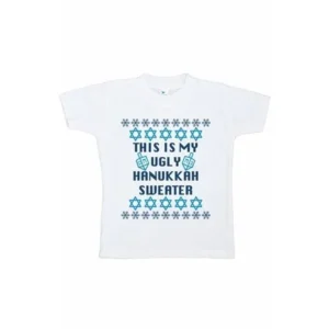 7 ate 9 Apparel Kids Ugly Hanukkah Sweater T-shirt - 2T