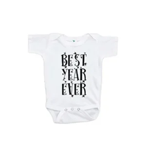 7 ate 9 Apparel Kids Best Year Ever Onepiece 6-12 Months Black